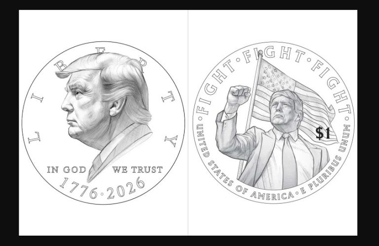 Donald Trump coin, Trump coin design, U.S. Treasury coin drafts, Trump face on coin, Donald Trump news, Trump commemorative coin, Trump coin reveal, Trump double-sided coin, Trump coin first drafts, U.S. Treasury Trump coin, Donald Trump latest news, Trump coin controversy, Trump coin 2025, Trump coin update