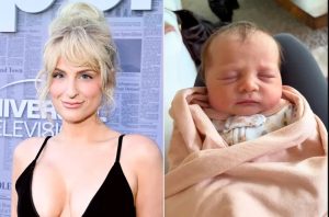 Meghan Trainor, Meghan Trainor baby no. 3, Meghan Trainor surrogate, Meghan Trainor surrogacy choice, Meghan Trainor family, Meghan Trainor motherhood, Meghan Trainor exclusive interview, celebrity surrogacy, surrogacy discussion, celebrity parenting news, Hollywood baby news, entertainment news, pop culture headlines